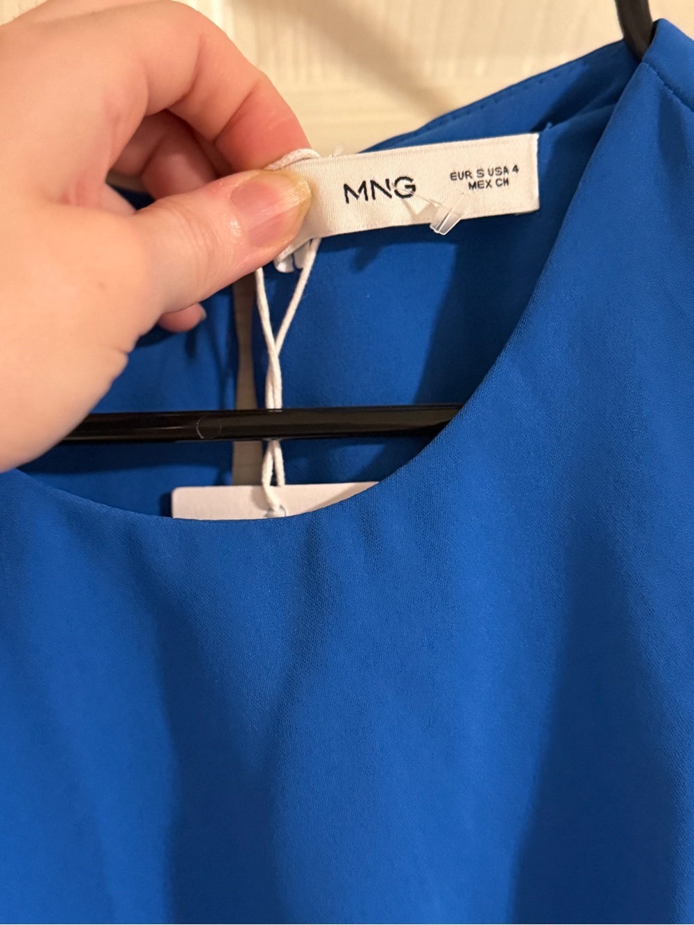 Mango Sleeveless Cobalt Blue Maxi Dress with Side Ruching - Picture 8 of 10